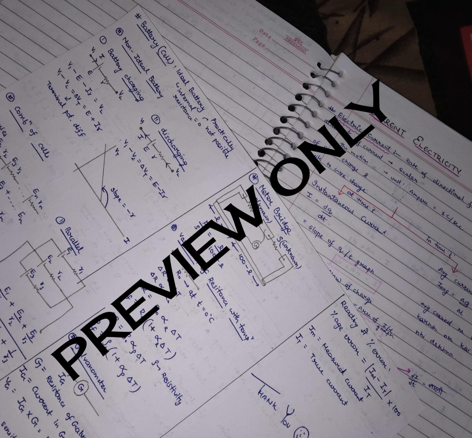 Buy New Current Electricity Complete Revision Notes in Pali - Bookaao
