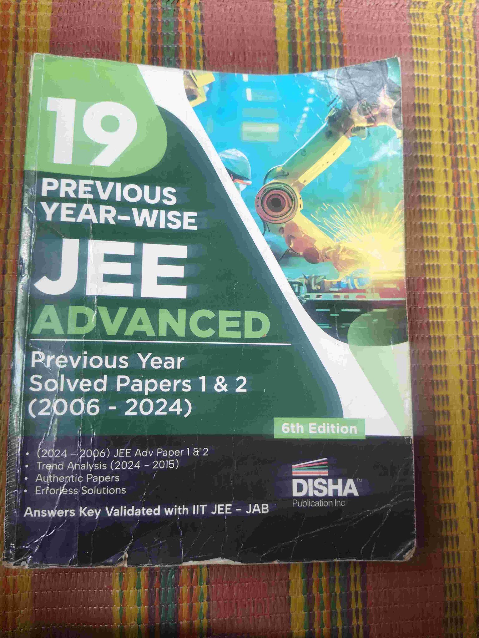 Disha 19 Previous Year-wise JEE Adv. Solved papers - Second Hand - Bookaao