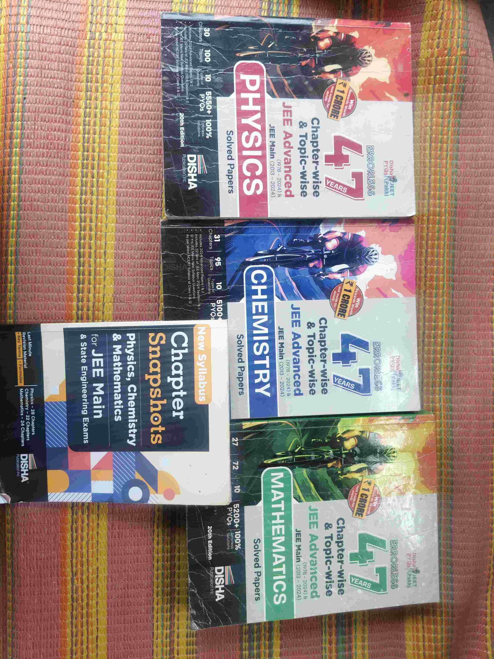 Disha 47 Years Chapter & Topic-wise PCM Solved - Second Hand - Bookaao
