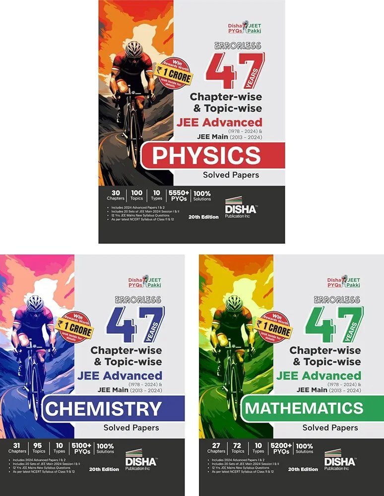 Disha 47 Years Jee mains and advance Pyq PCM - Second Hand - Bookaao