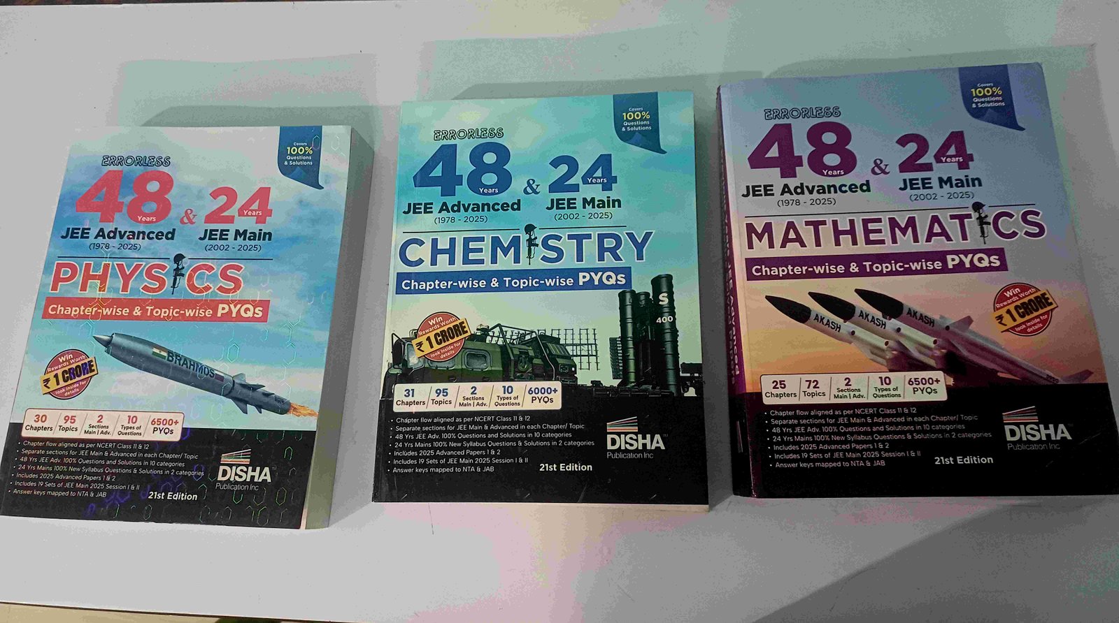Disha JEE MAINS+ ADV. PYQ BOOK ALL PCM - Second Hand - Bookaao