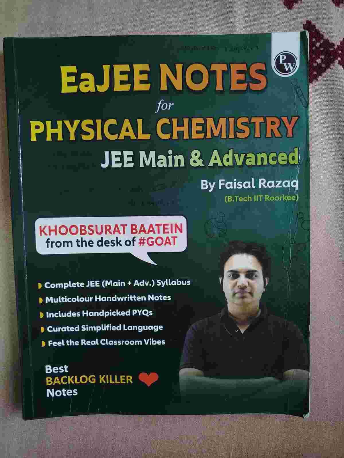 EaJEE notes foe Physical Chemistry -Faisal sir - Second Hand - Bookaao