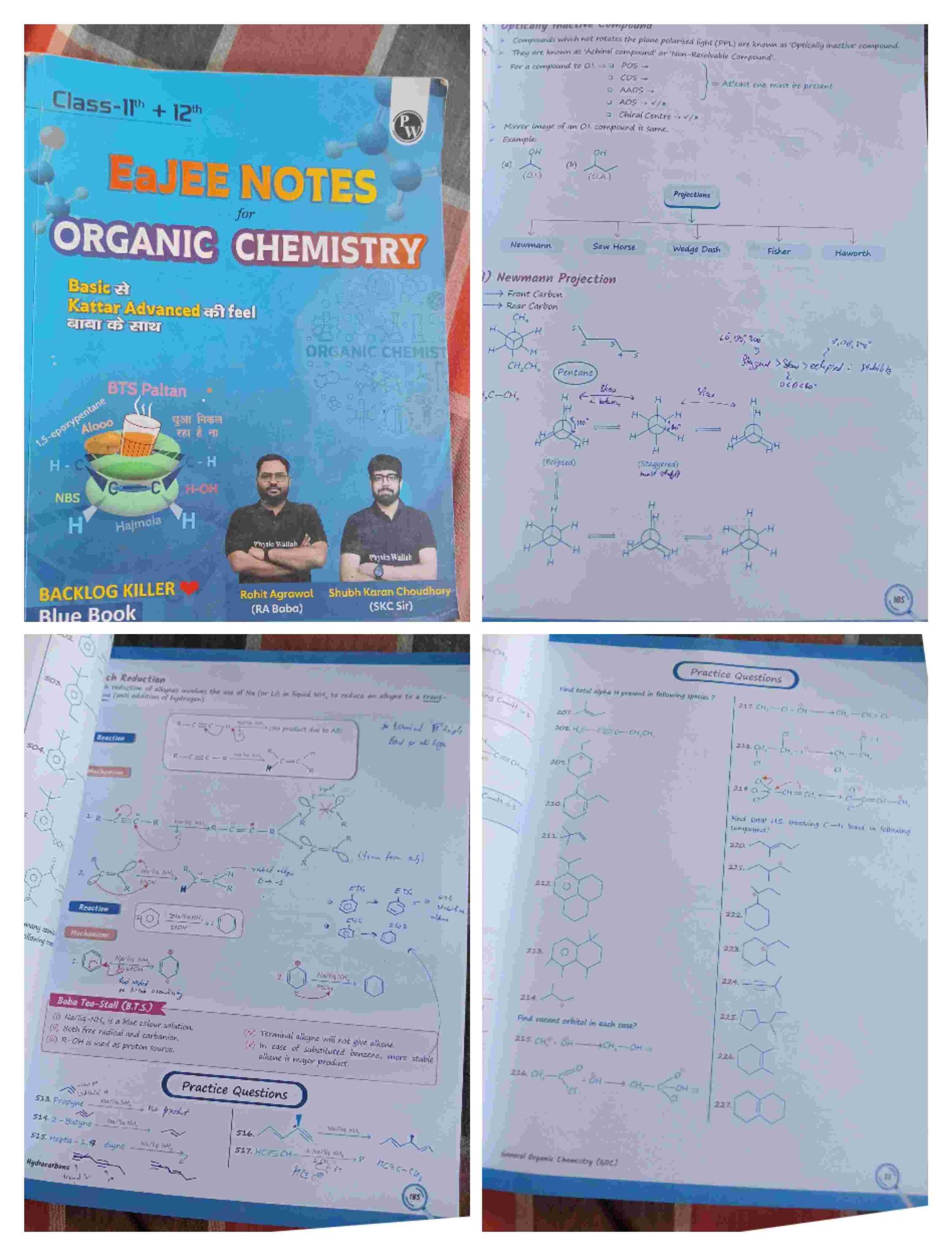 EaJEE notes organic chemistry PW by Rohit Sir - Second Hand - Bookaao