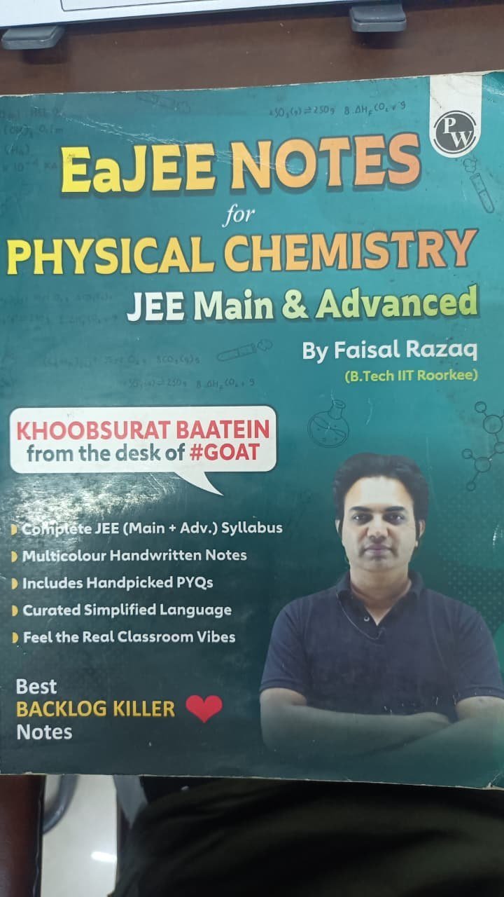 EaJee notes Physical Chemistry ( FAISAL RAZAQ SIR) - Second Hand - Bookaao