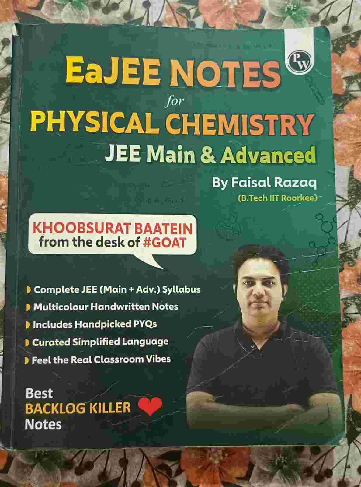 EaJEE NOTES PHYSICAL CHEMISTRY - Second Hand - Bookaao