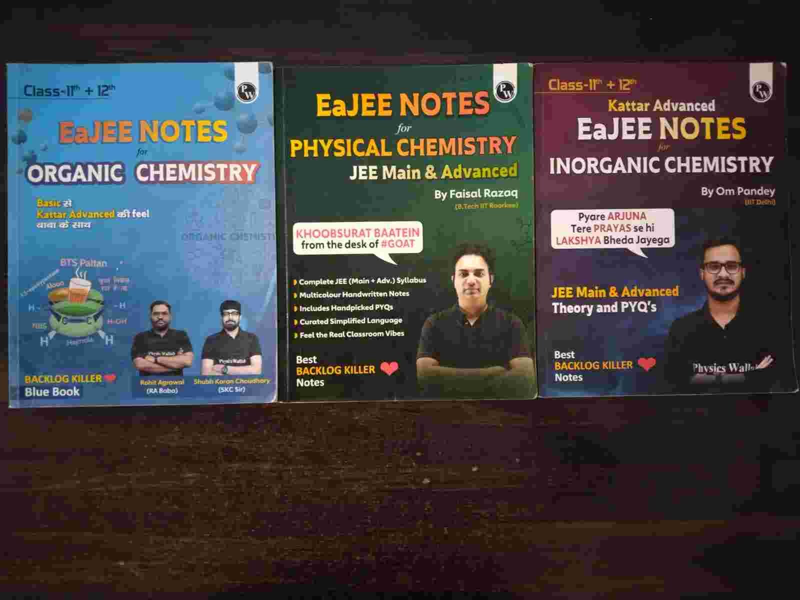 Buy Second Hand Eajee Notes Physical , Inorganic & Organic (2025) in Bagaha Bihar - Bookaao