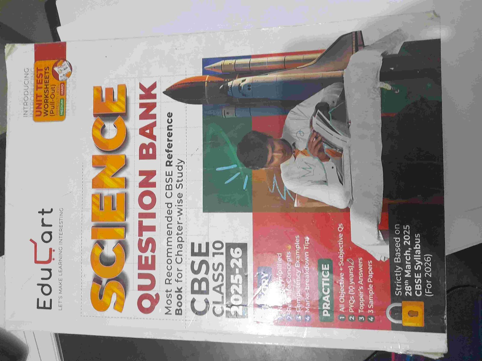 EDUCART SCIENCE QUESTION BANK CLASS 10 2025 26 - Second Hand - Bookaao