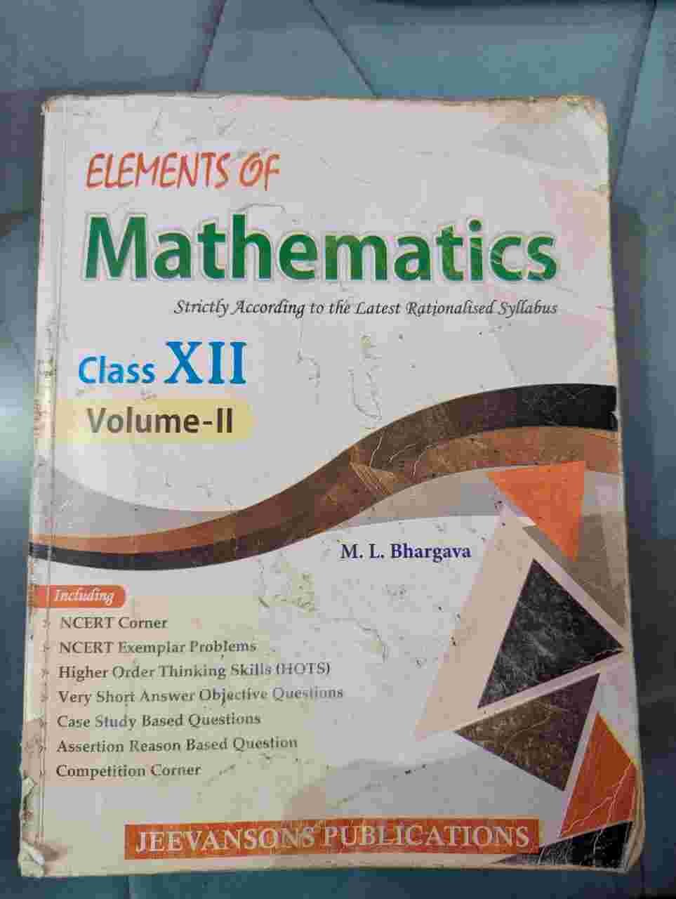 Elements of Mathematics | Class 12th Volume 2 - Second Hand - Bookaao