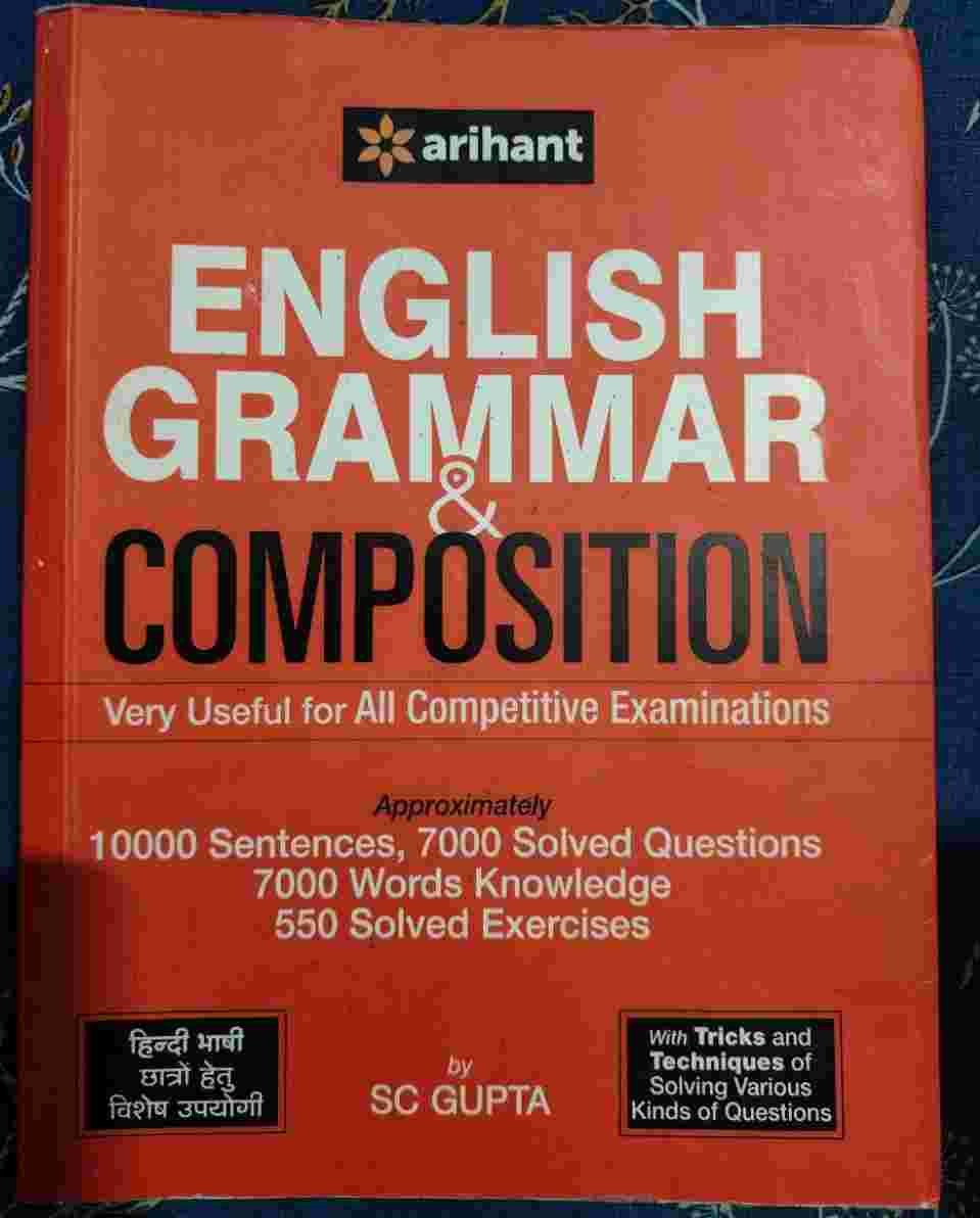 ENGLISH GRAMMAR AND COMPOSITION BY ARIHANT - New Book - Bookaao