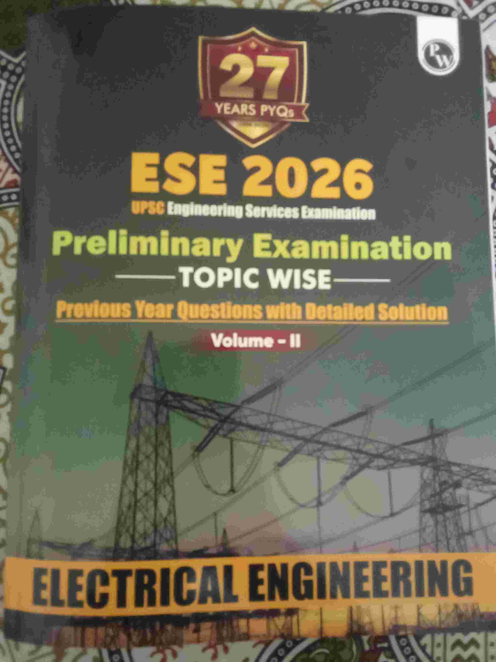 ESE 2026 prelims Electrical Exam Topic Wise - New Book - Bookaao