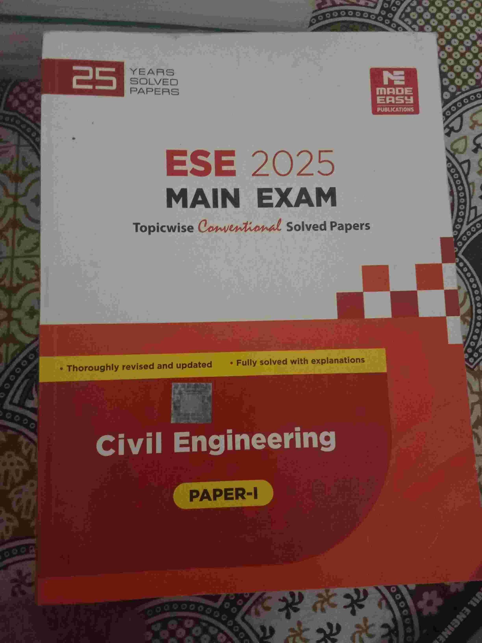 ESE prelims and Mains Previous Solved paper-2024 - New Book - Bookaao