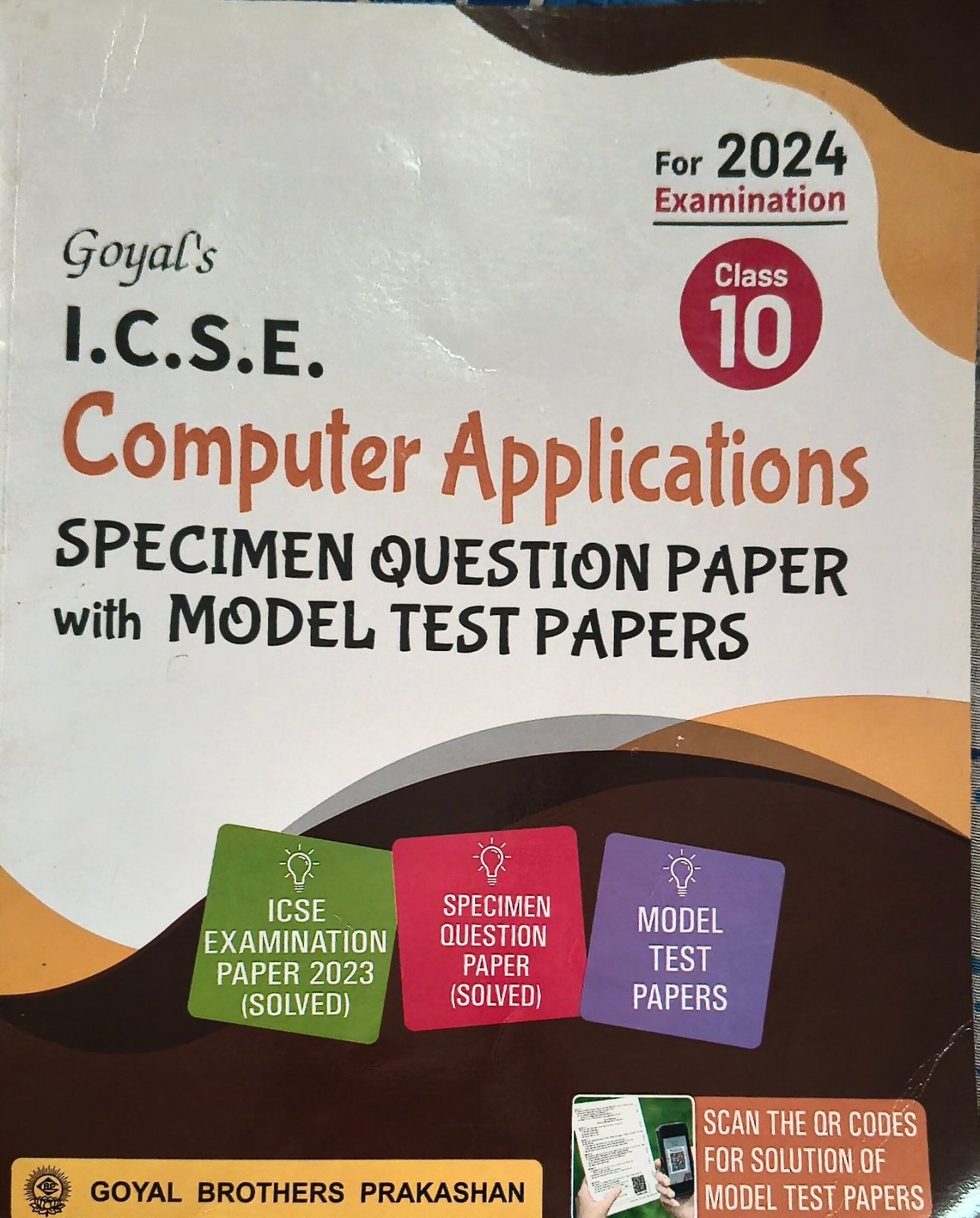 Goyal's Model Test Papers of ICSE Class 10 - Second Hand - Bookaao