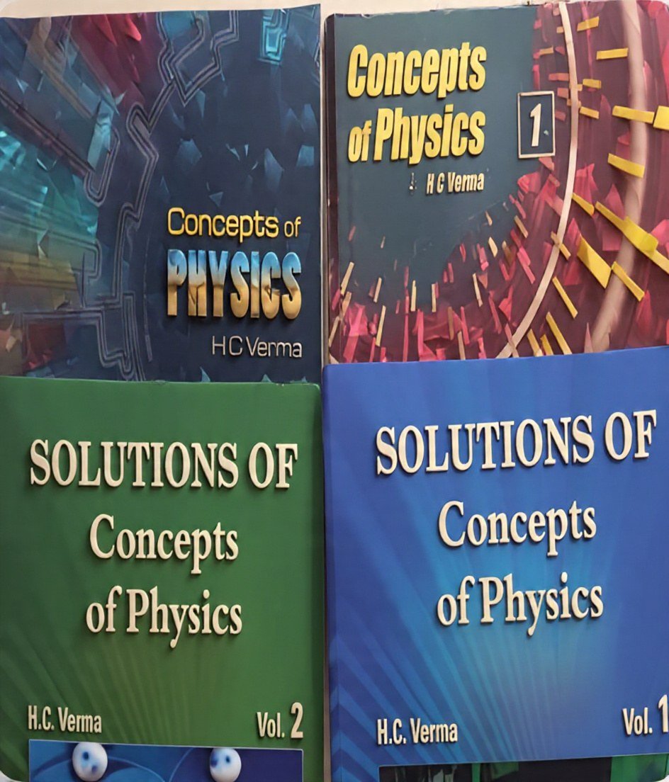 Buy New H C Verma Part 1 & 2 with Solution Book (4 Books) in Bengaluru - Bookaao