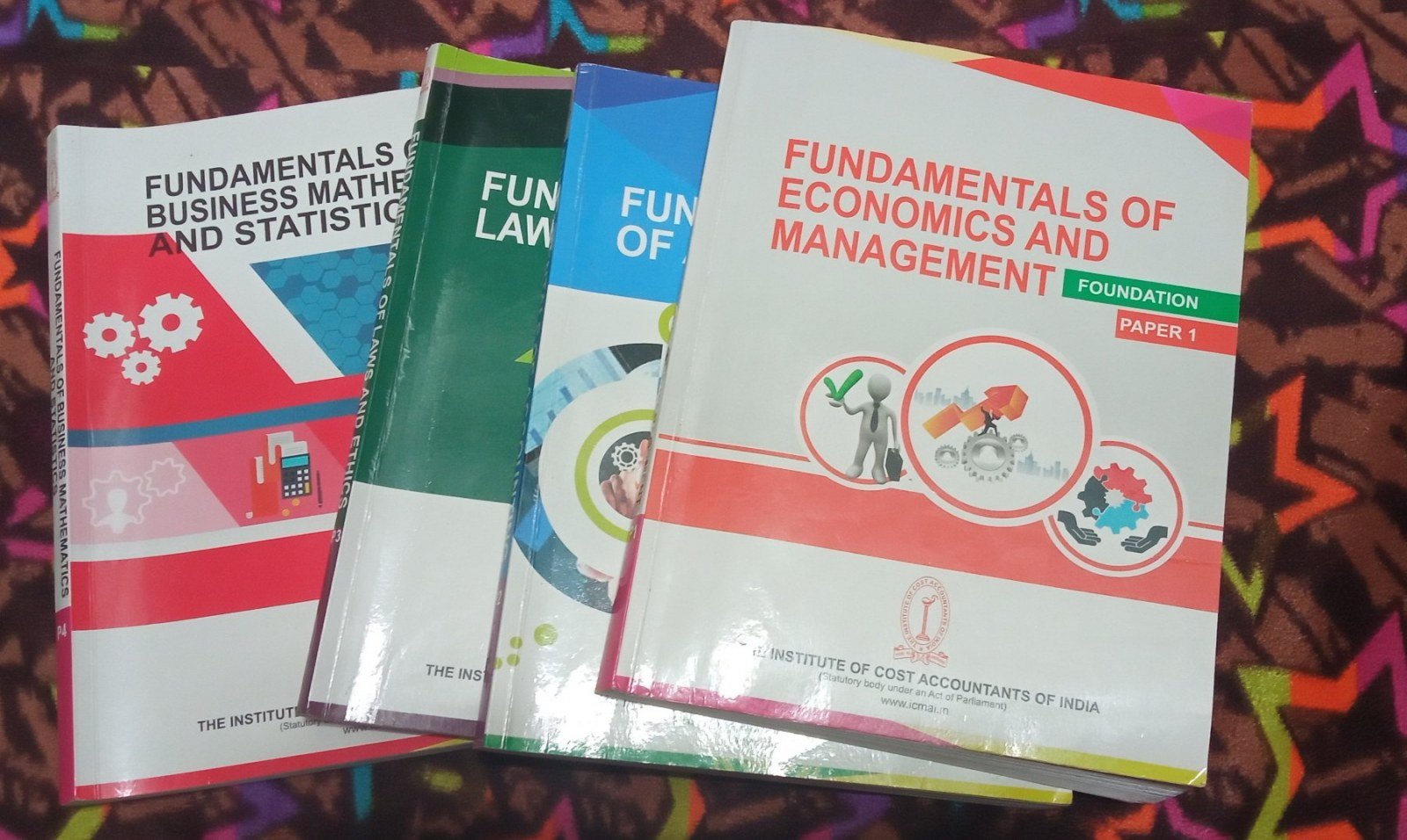 Buy Second Hand ICMAI CMA Foundation 4 Books - syllabus 2016 in Perinjanam - Bookaao