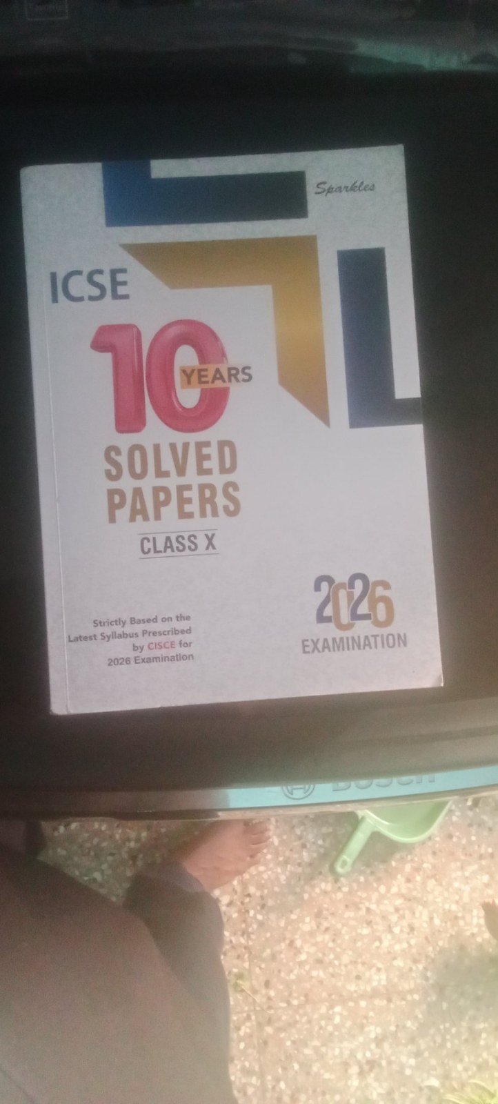Icse 10 years solved paper 2026 class 10 - Second Hand - Bookaao