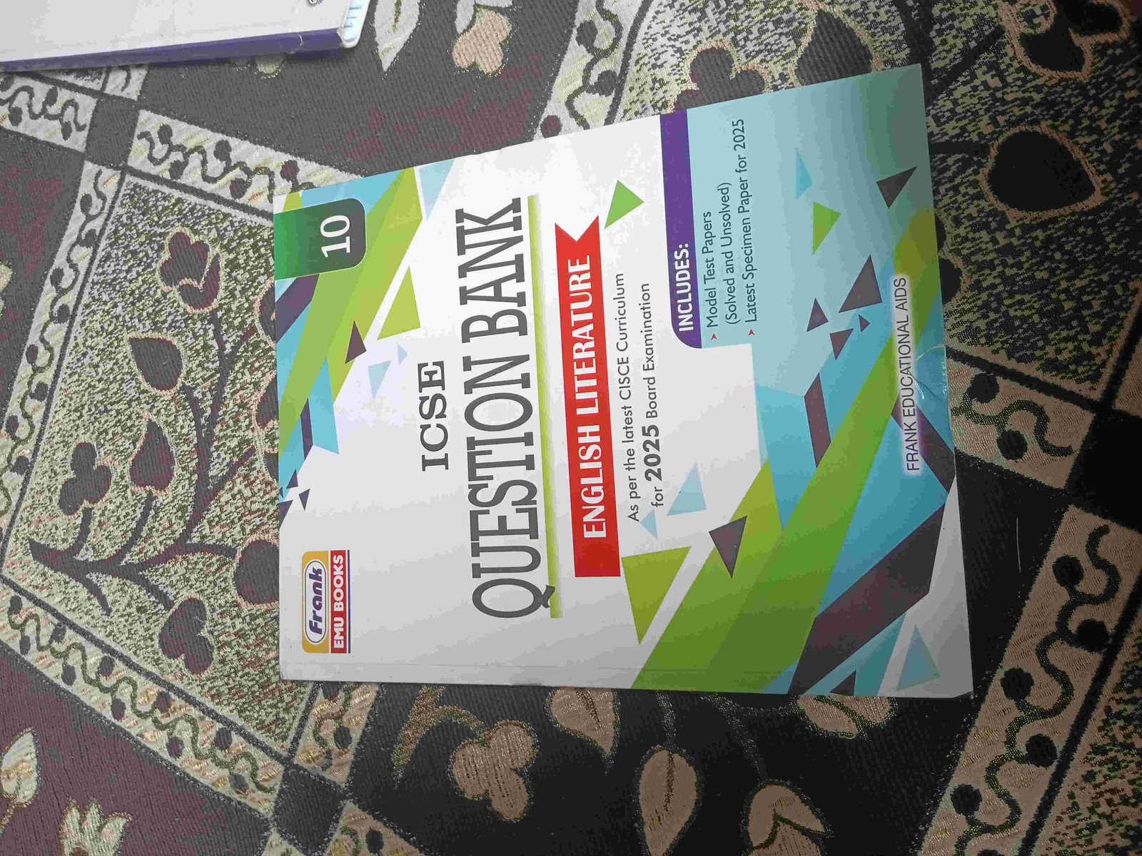 ICSE Question Bank for English Literature 2025 - Second Hand - Bookaao