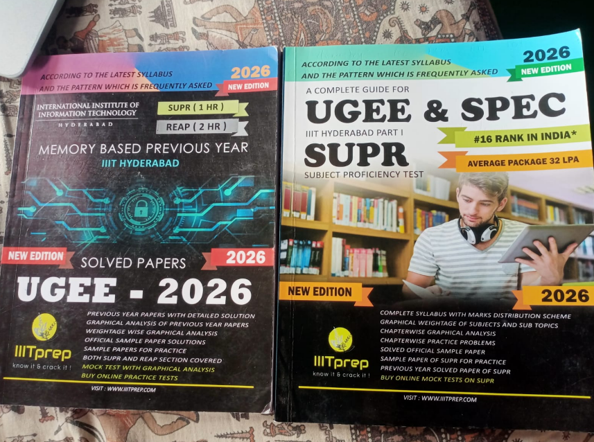 IIITprep UGEE 2026 Preparation Set (2 books) - Second Hand - Bookaao