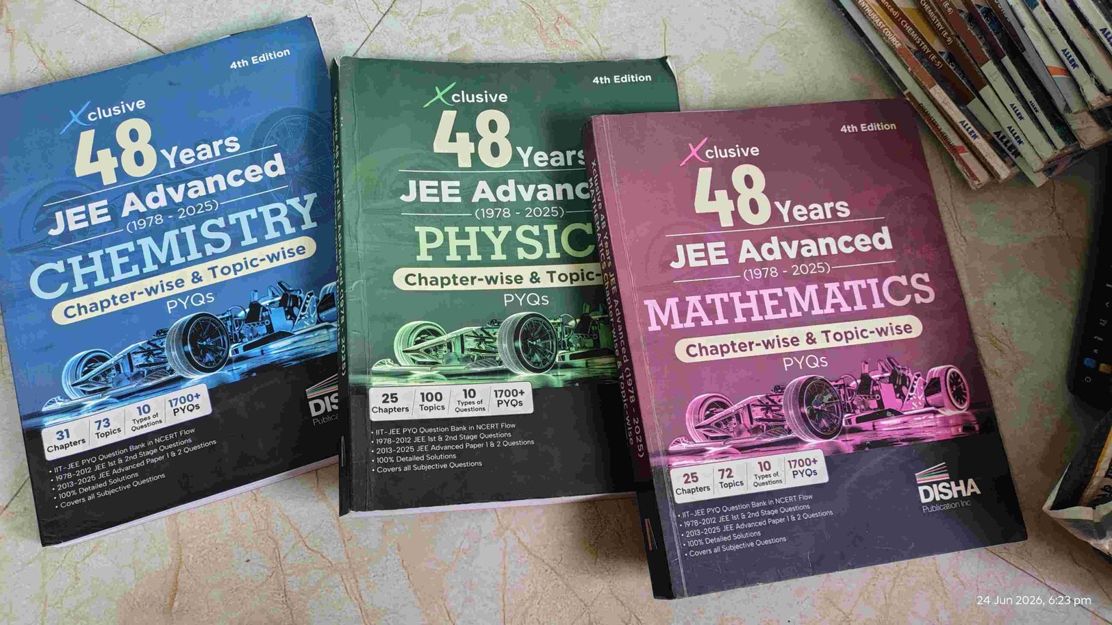 IIT jee advanced pyq till 2025 new condition - Second Hand - Bookaao