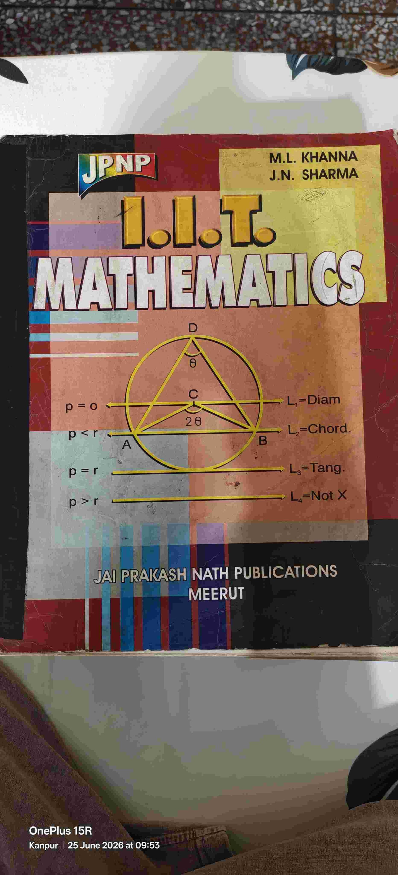 IIT MATHEMATICS BY M L KHANNA &J N SHARMA - Second Hand - Bookaao