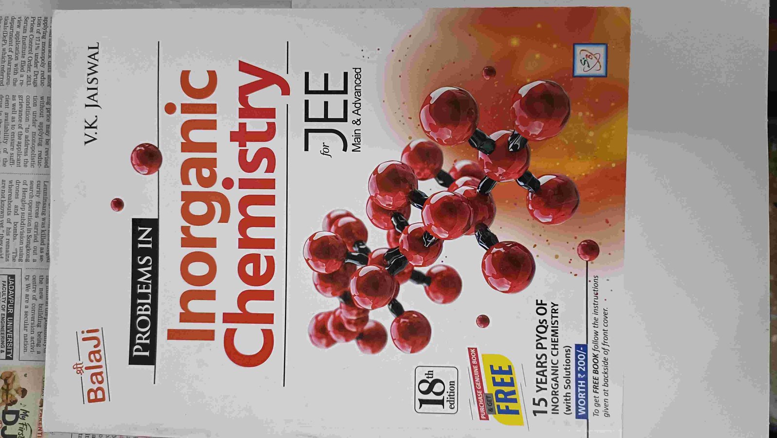 Inorganic Chemistry for JEE by V K Jaswal - New Book - Bookaao