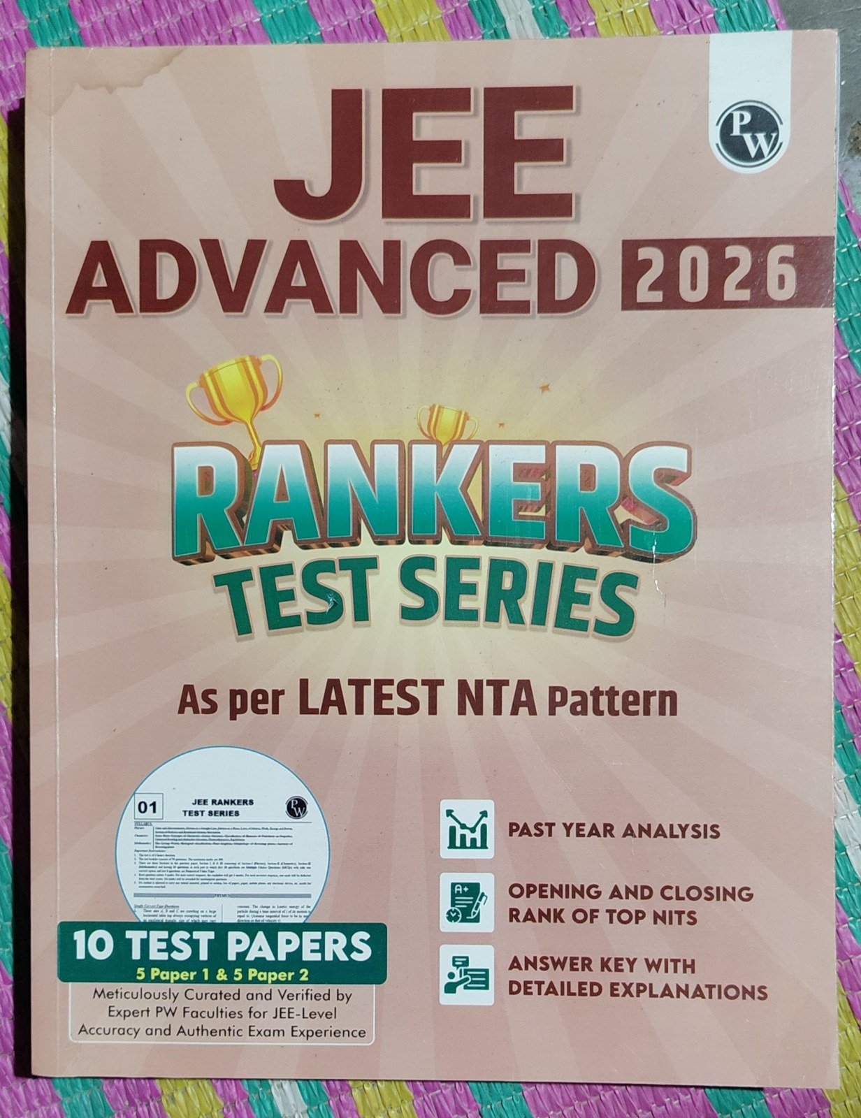 JEE ADVANCED PW RANKER TEST SERIES 2026 EDITION - Second Hand - Bookaao