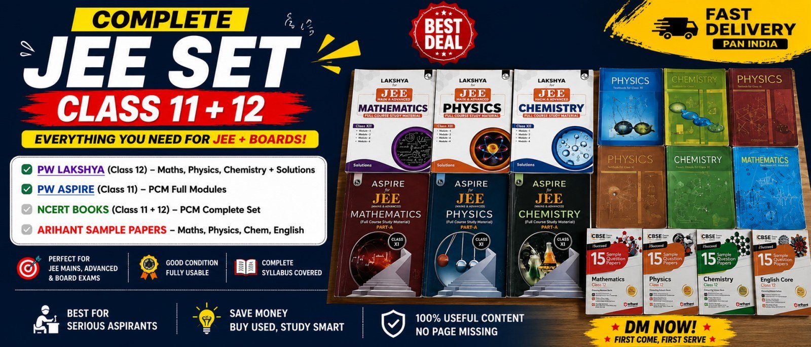 JEE Full Set 11+12 with NCERT Books | Grab Now - Second Hand - Bookaao