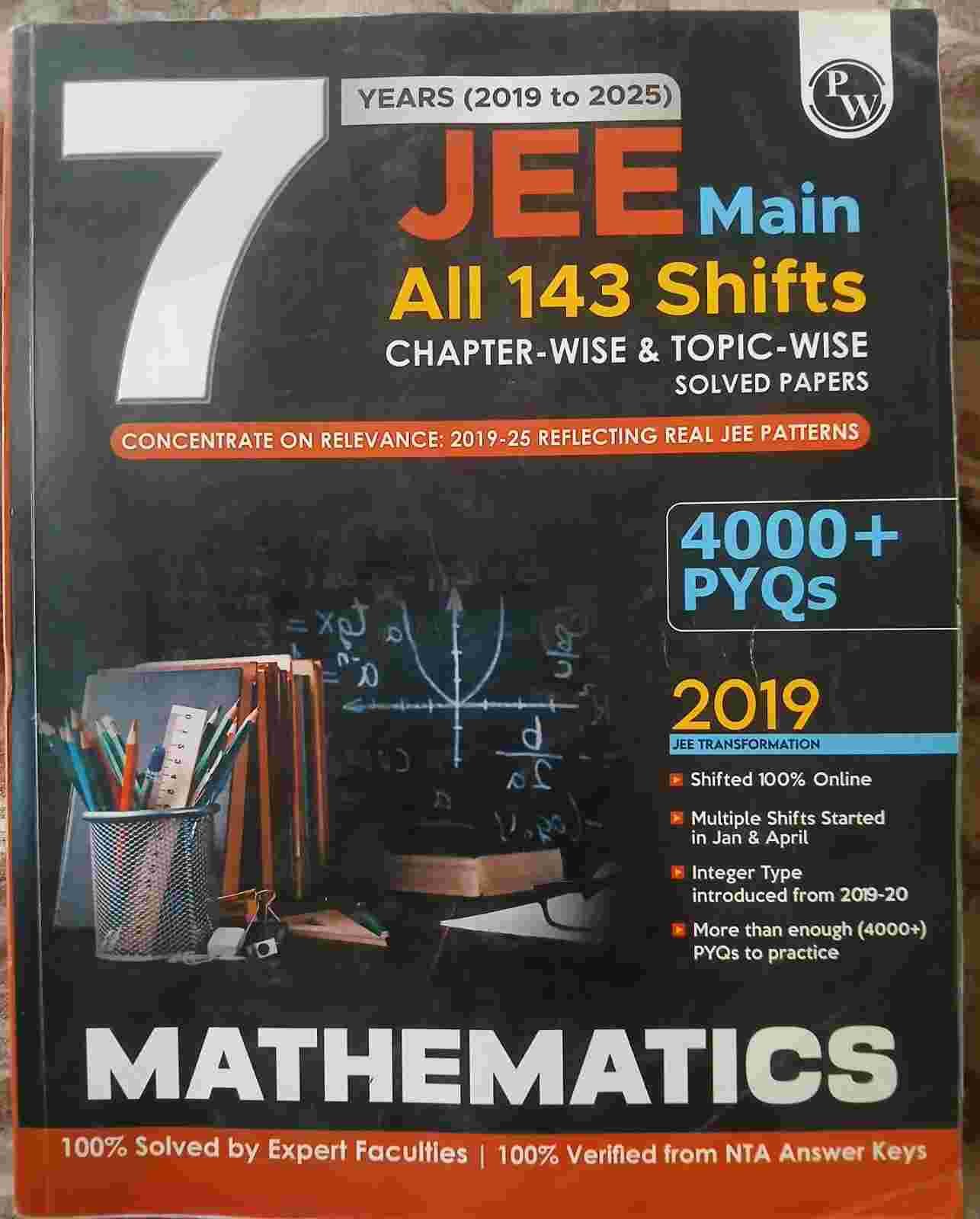 JEE Main 7 Years (2019 - 2025) Mathematics PW - Second Hand - Bookaao