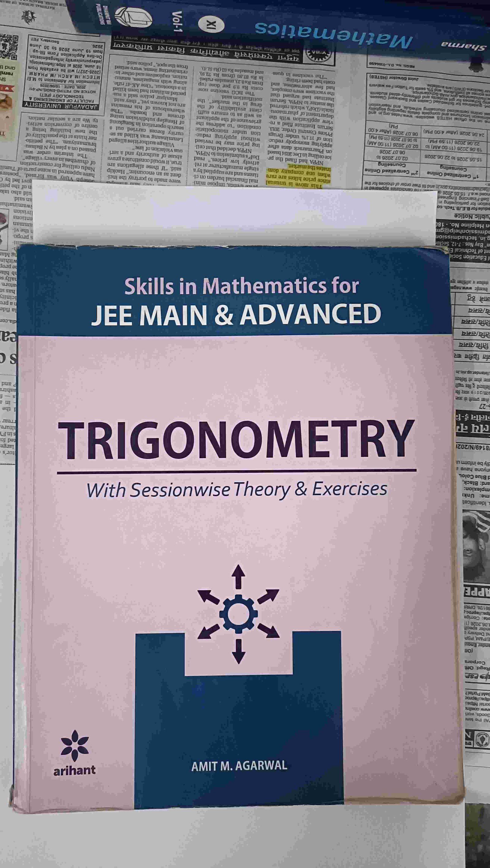 JEE Main & Advanced Trigonometry by Amit Agarwal - New Book - Bookaao