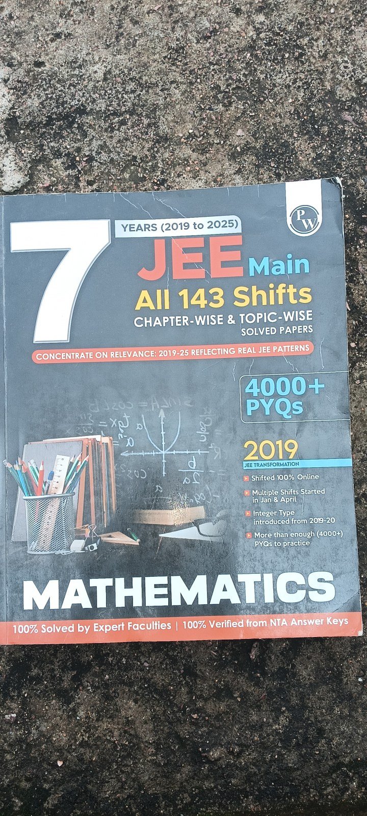 Buy Second Hand Jee main  math 7 year pyq by pw in Chhatarpur - Bookaao