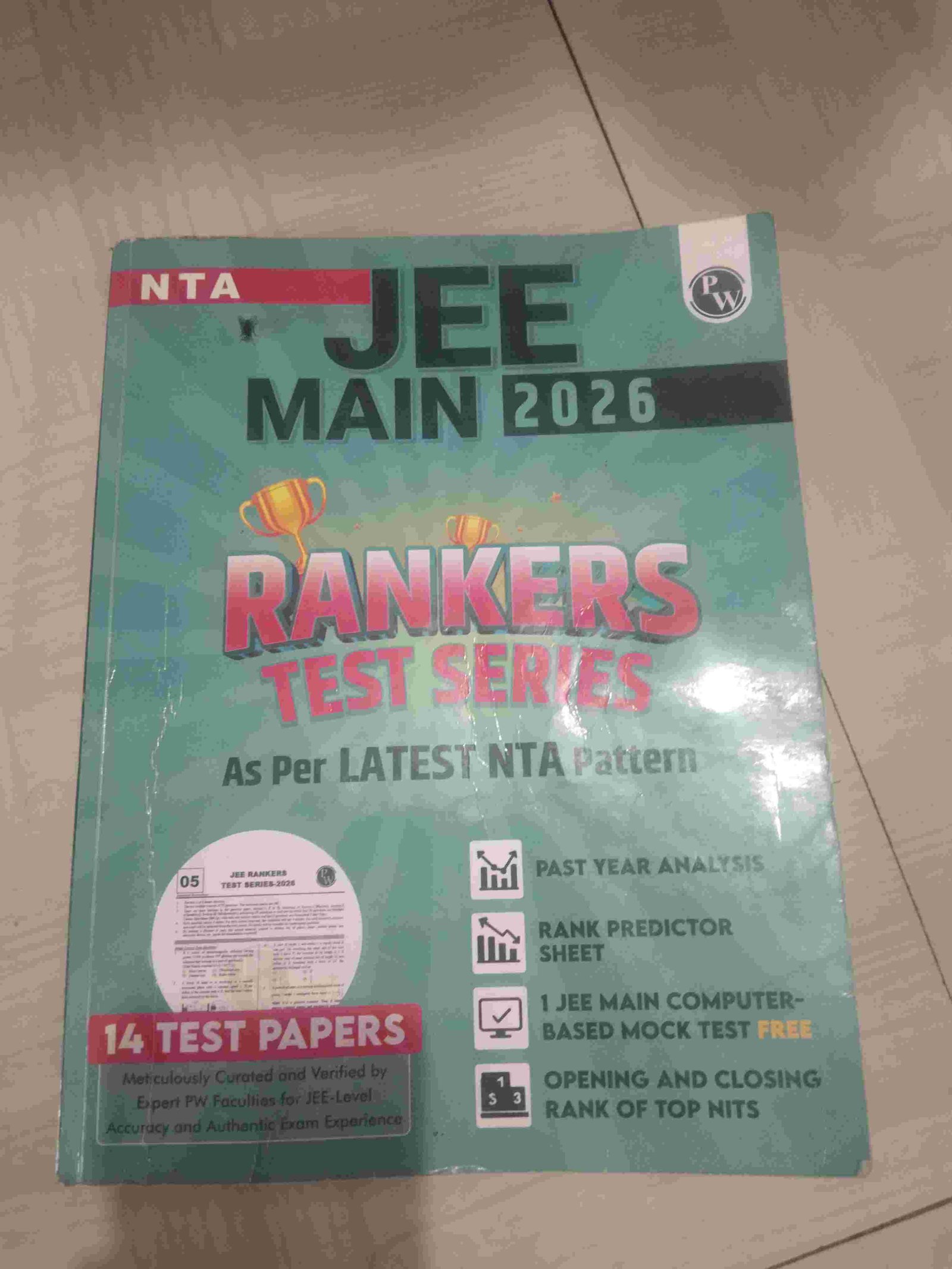 JEE MAIN RANKER TEST SERIES 2026 NEW EDITION - New Book - Bookaao