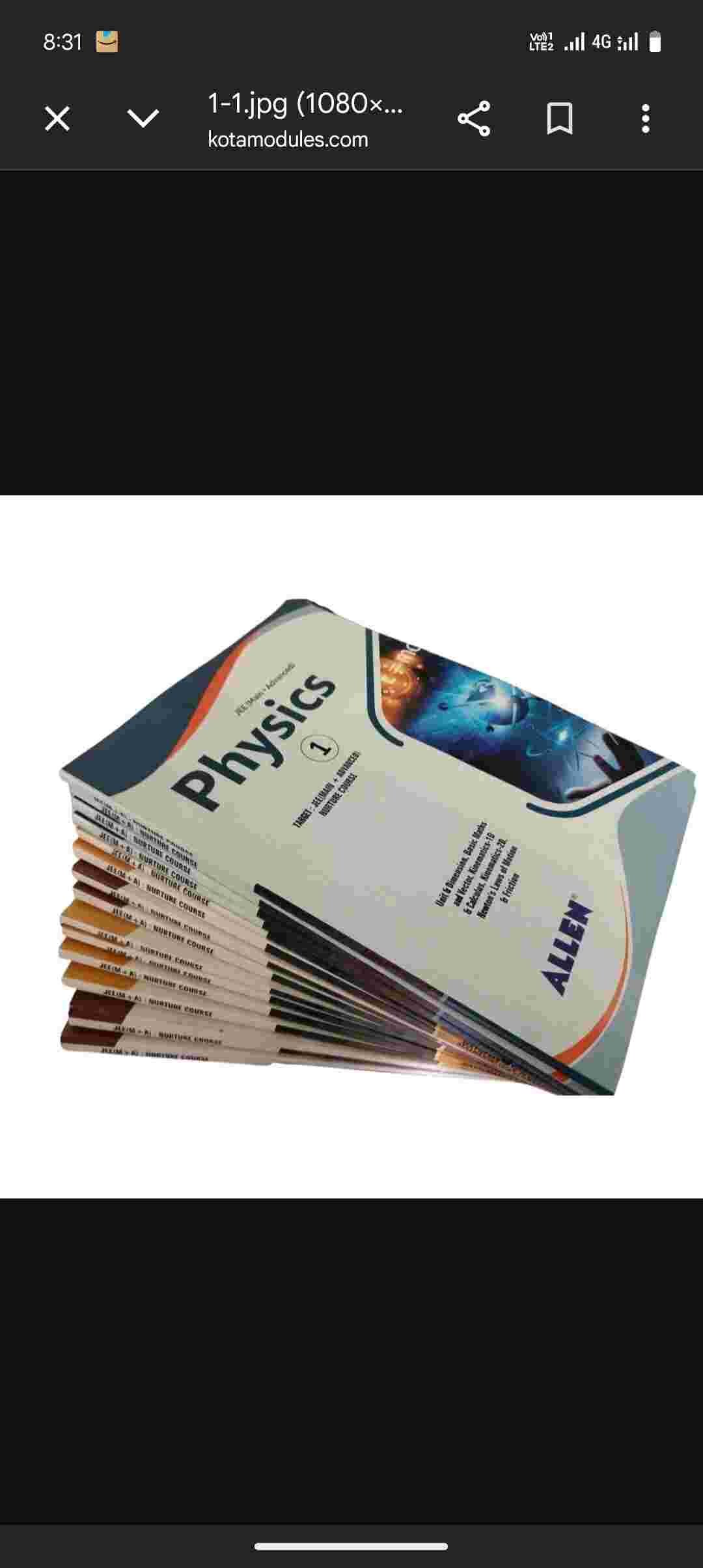 JEE (Mains + Advance)Allen Modules Nurture course - New Book - Bookaao