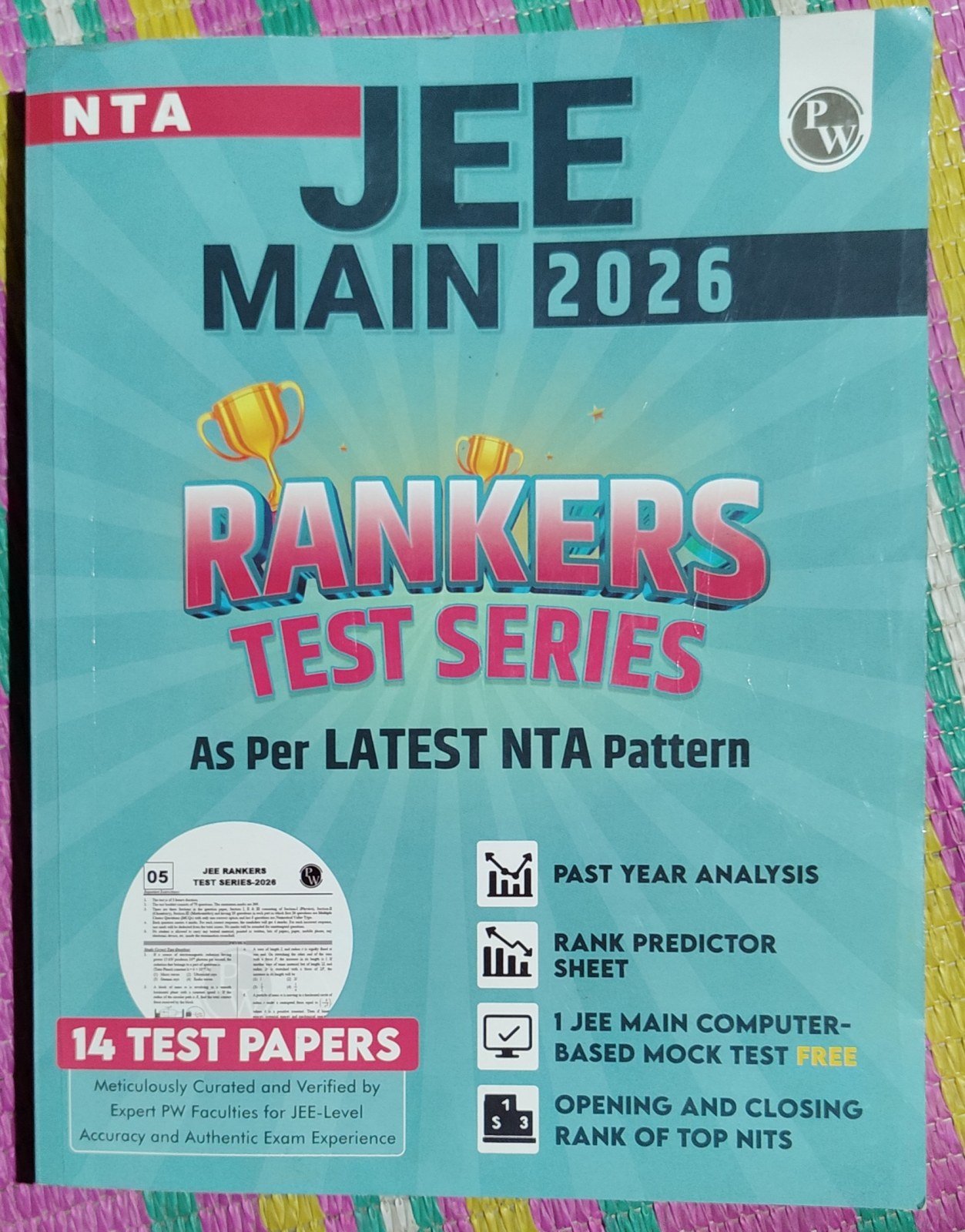 JEE MAINS PW RANKER TEST SERIES 2026 EDITION - Second Hand - Bookaao