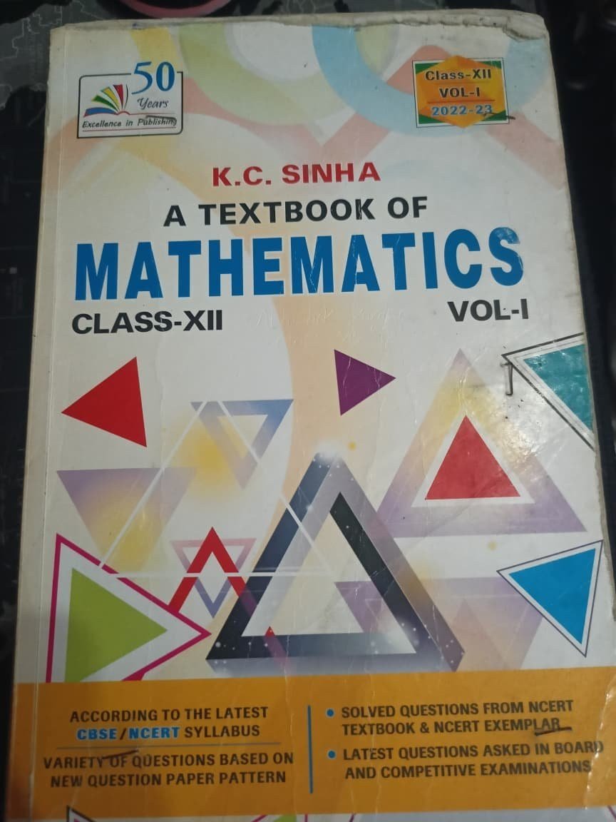 kc sniha maths class 12 - Second Hand - Bookaao