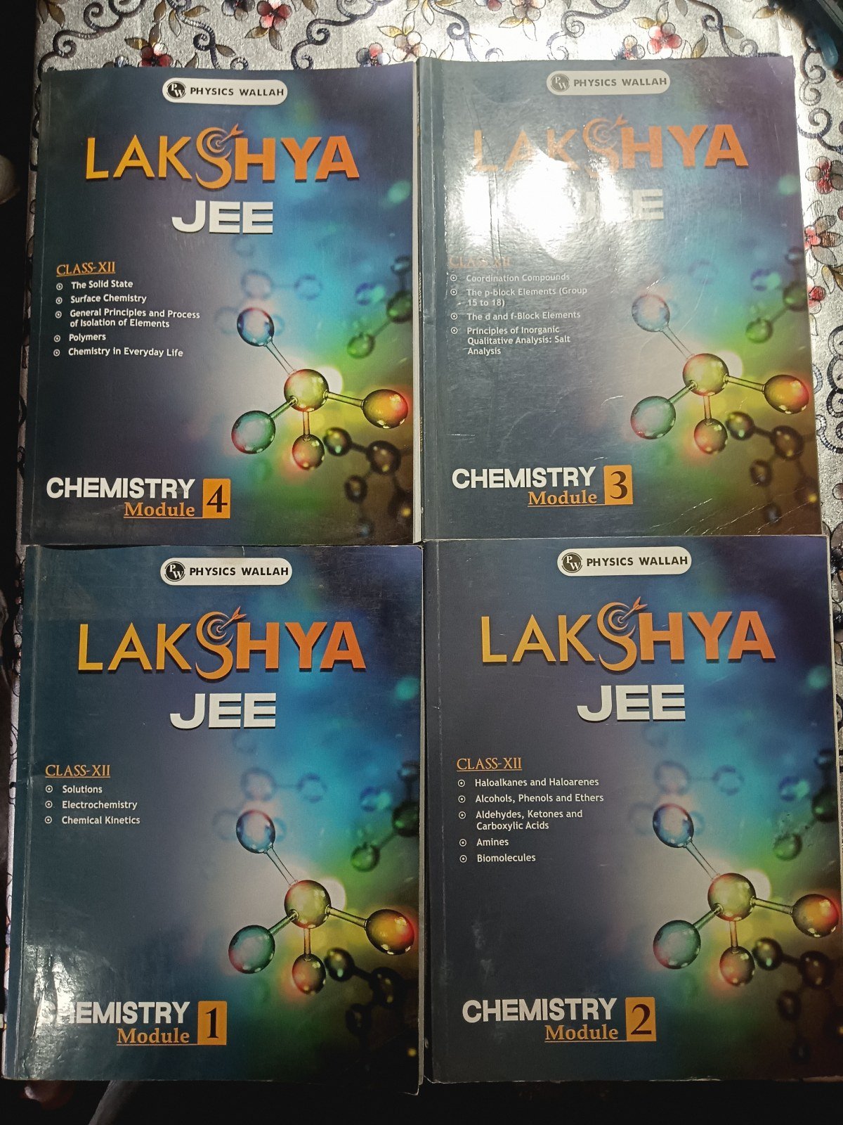 Lakshya jee chemestry modules class 11( SET OF 4) - Second Hand - Bookaao