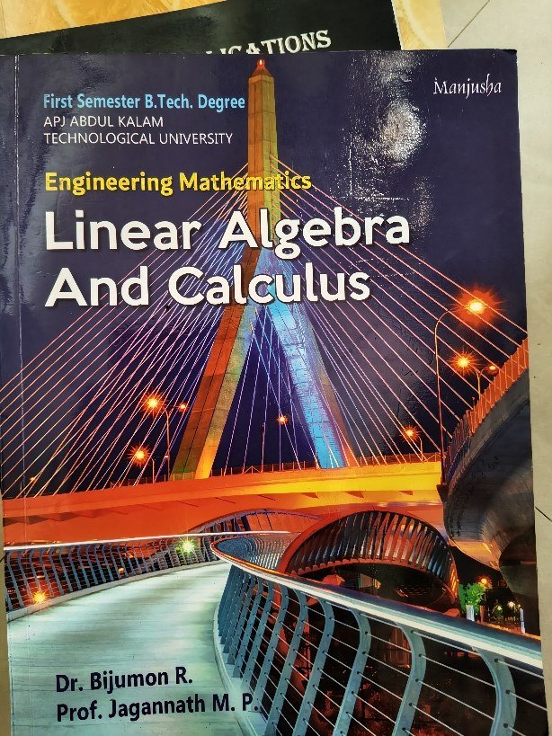 Linear algebra and calculus - New Book - Bookaao