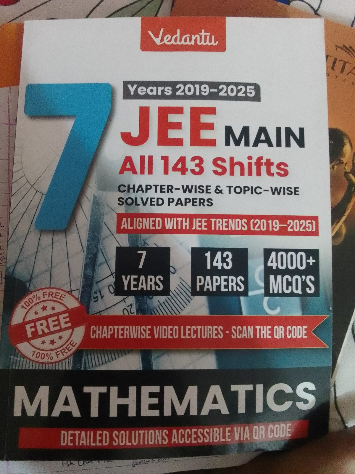 Mathematics jee last 7 years pyq book vedantu - New Book - Bookaao
