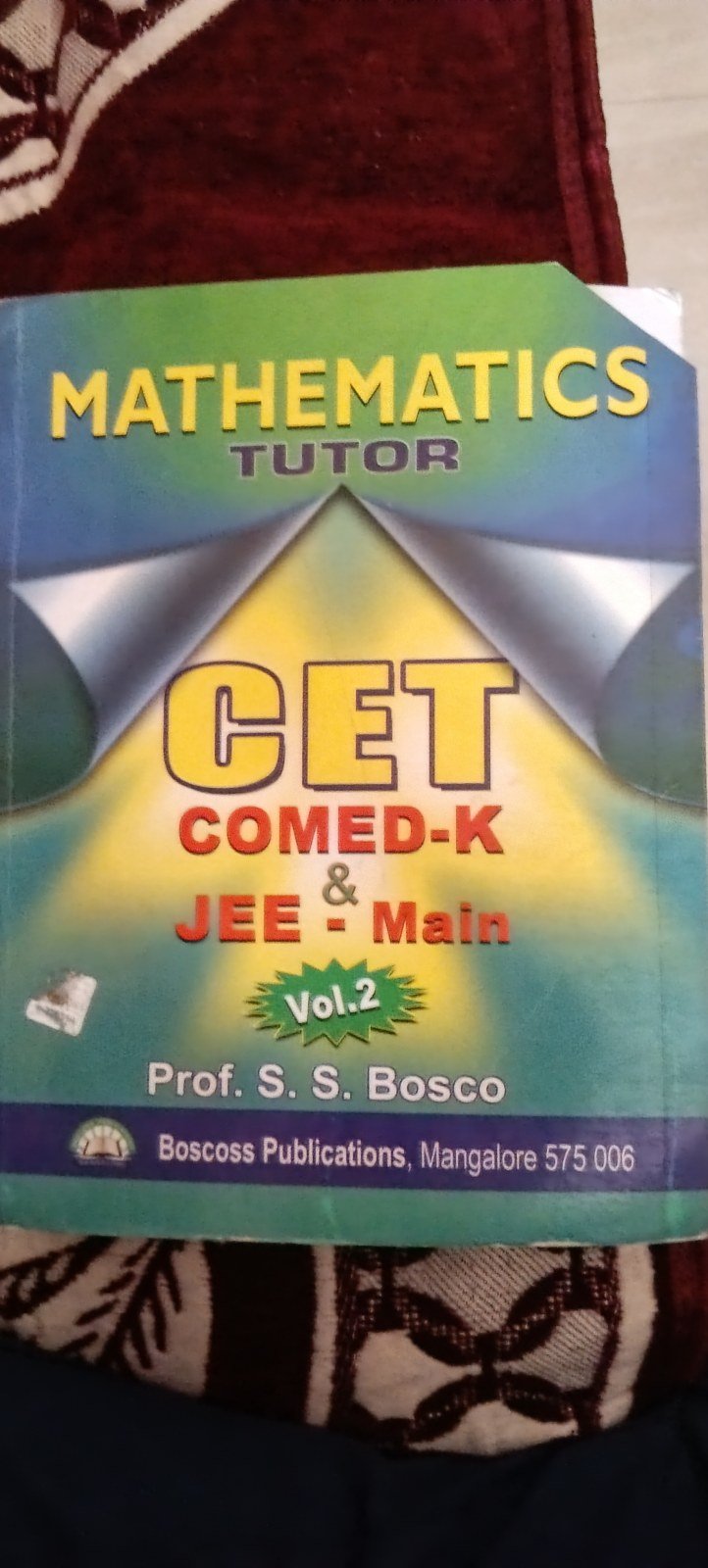 Mathematics Tutor CET COMED-K & JEE-Main Vol 2 - Second Hand - Bookaao