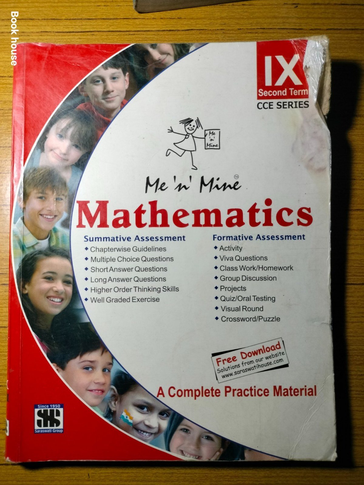 Me 'n' Mine Mathematics Class 9th (discount) - Second Hand - Bookaao