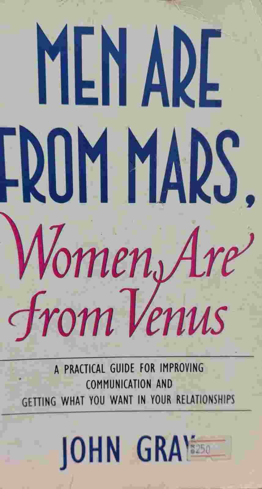 Rent Men Are From Mars, Women Are From Venus in Coimbatore - Bookaao