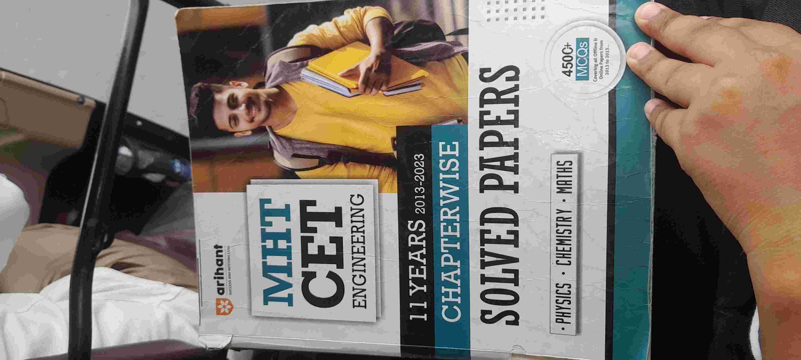 Mht cet  chapterwise solved papers 2013-2023 - New Book - Bookaao