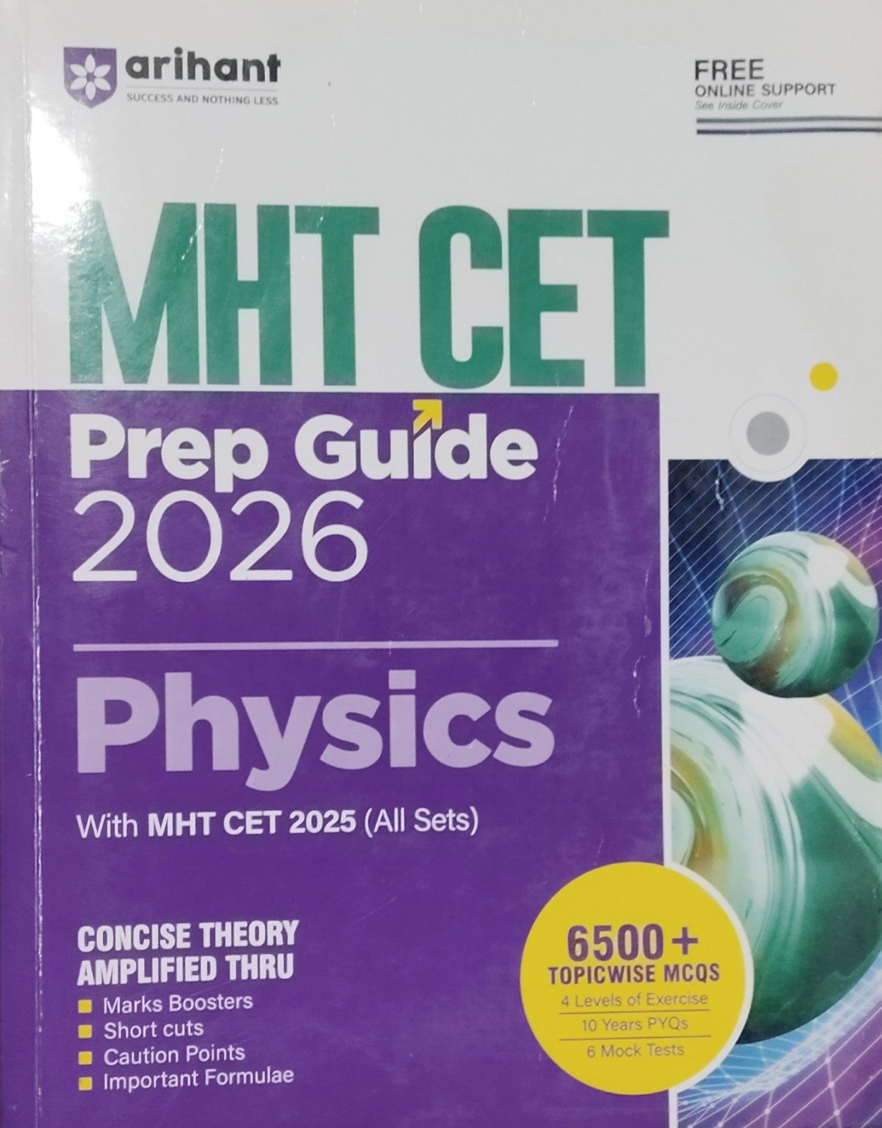 Mhtcet Arihant Prep Guide for physics 2026 - New Book - Bookaao