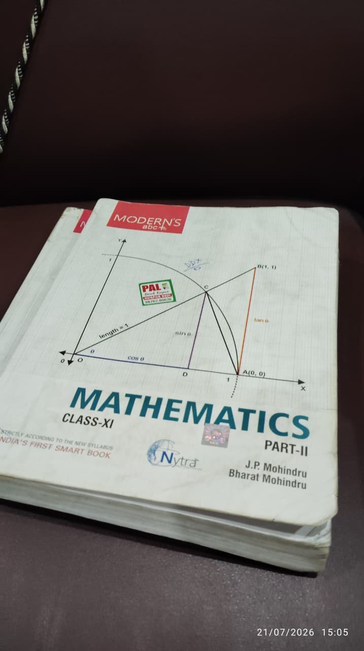 MODERN'S abc mathematics for class 11th vol(1,2) - Second Hand - Bookaao