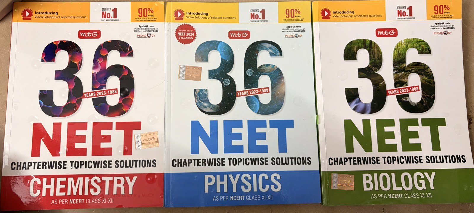 MTG 36 years PYQ for PCB - Second Hand - Bookaao