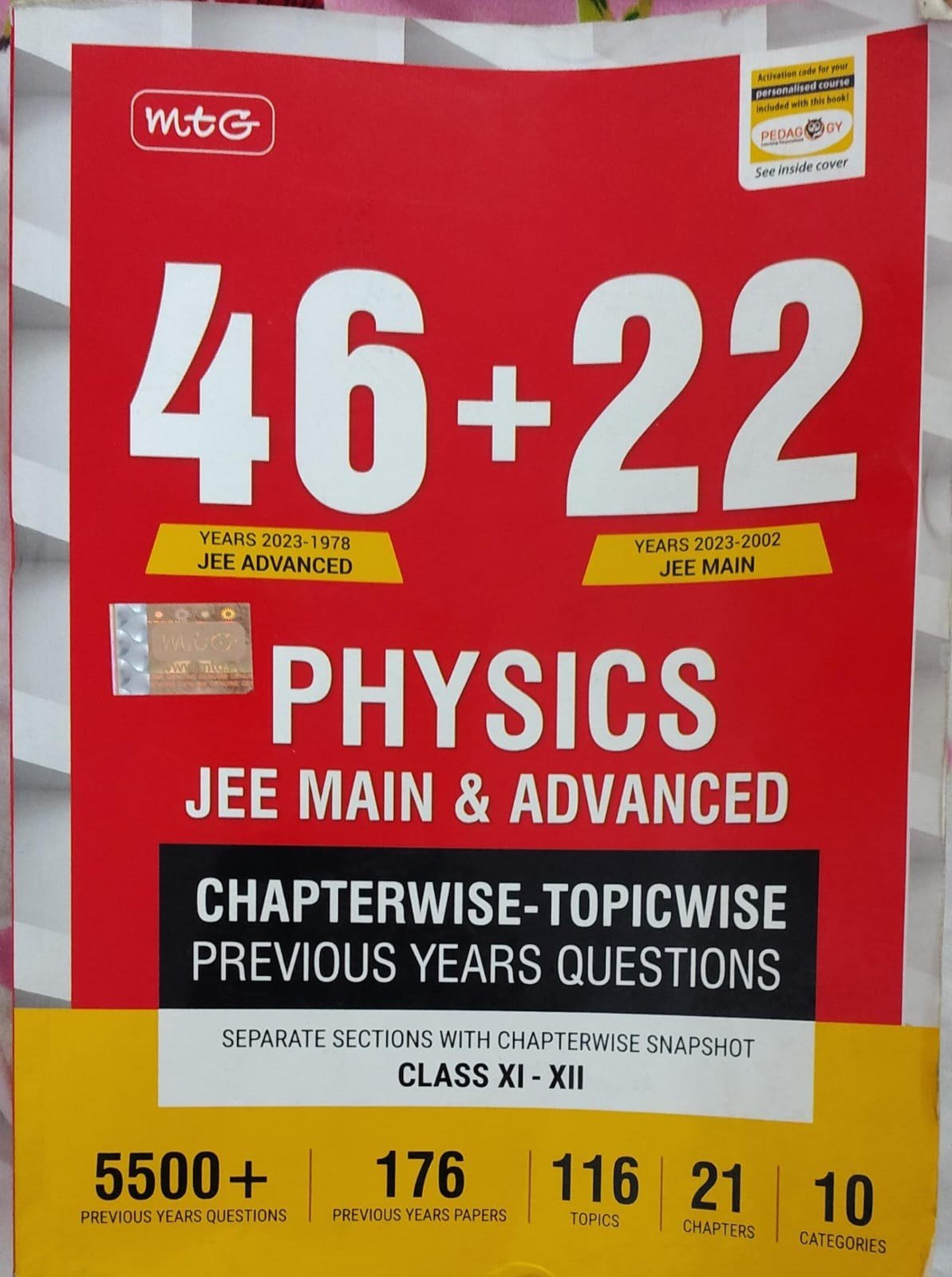 MTG 46 + 22 Years JEE Main & JEE Advanced Physics - Second Hand - Bookaao