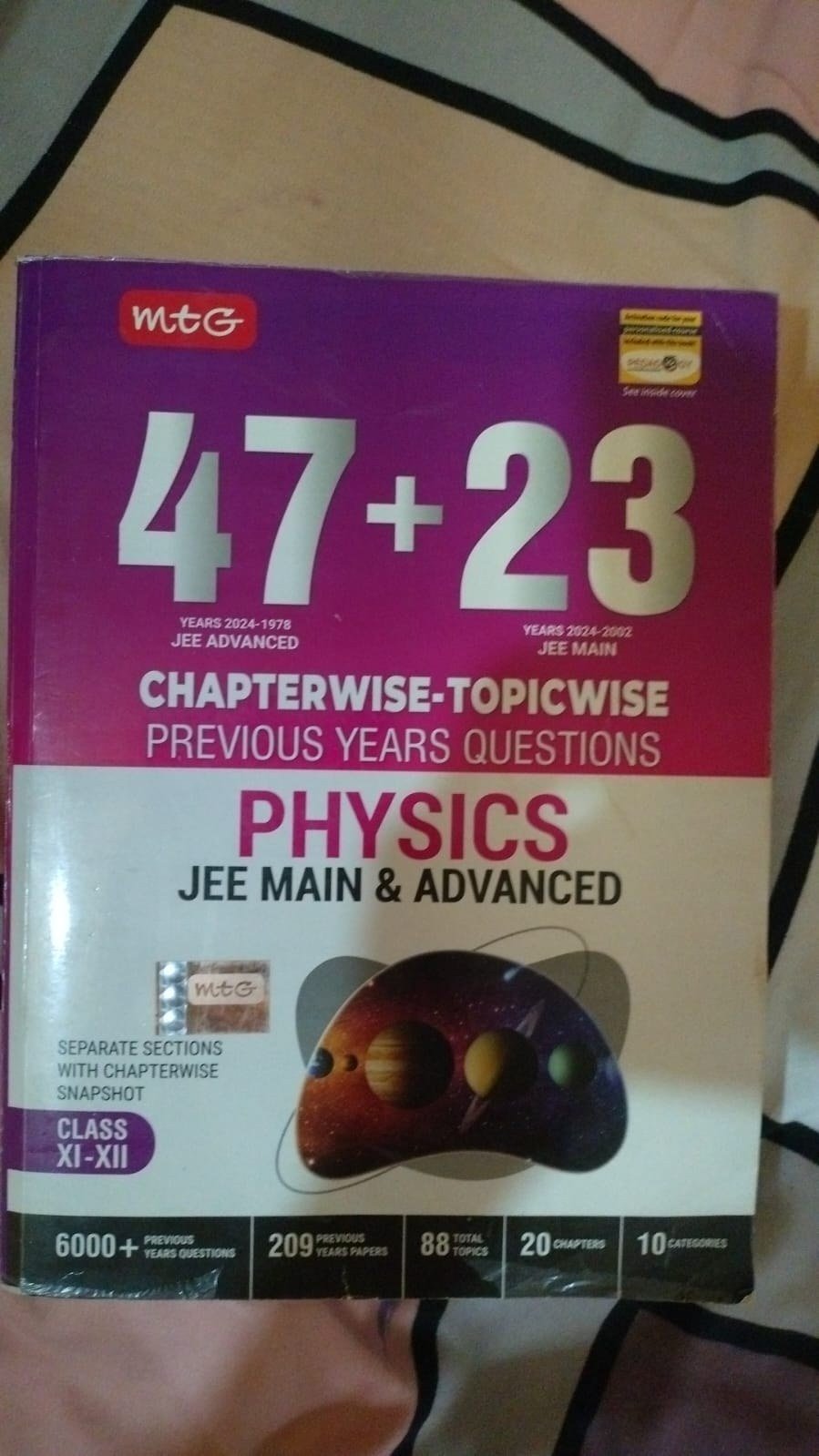MTG 47+23 Physics JEE Main & Advanced PYQs - Second Hand - Bookaao
