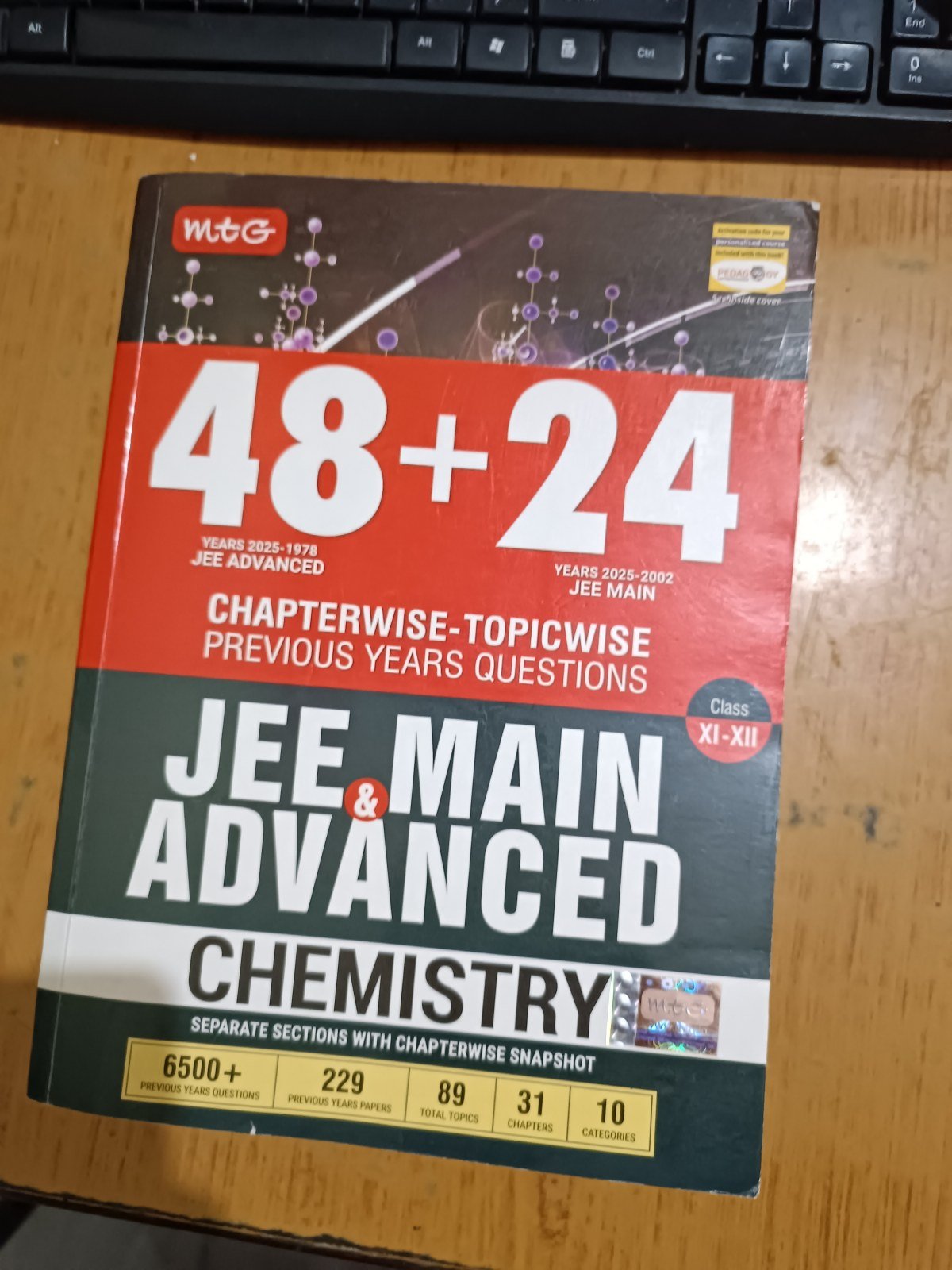 MTG 48+24 Years JEE Main & Advanced Chemistry - New Book - Bookaao