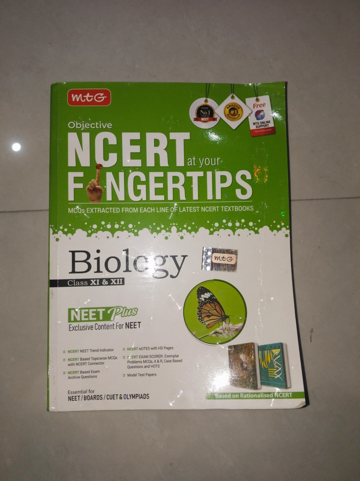 MTG bio objective ncert at your fingertips - Second Hand - Bookaao