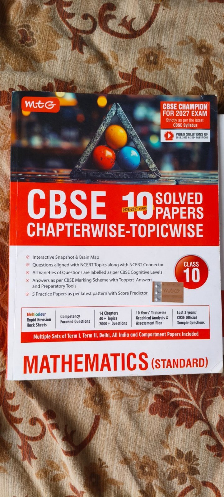 Buy Second Hand MTG Cbse class 10 maths pyq book in New Delhi - Bookaao