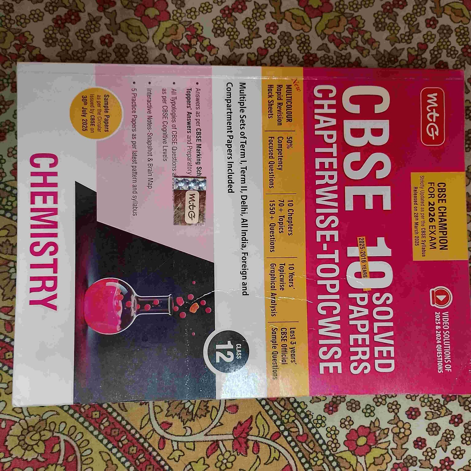 Mtg chapterwise 10 year class12 pyq for cbse - Second Hand - Bookaao