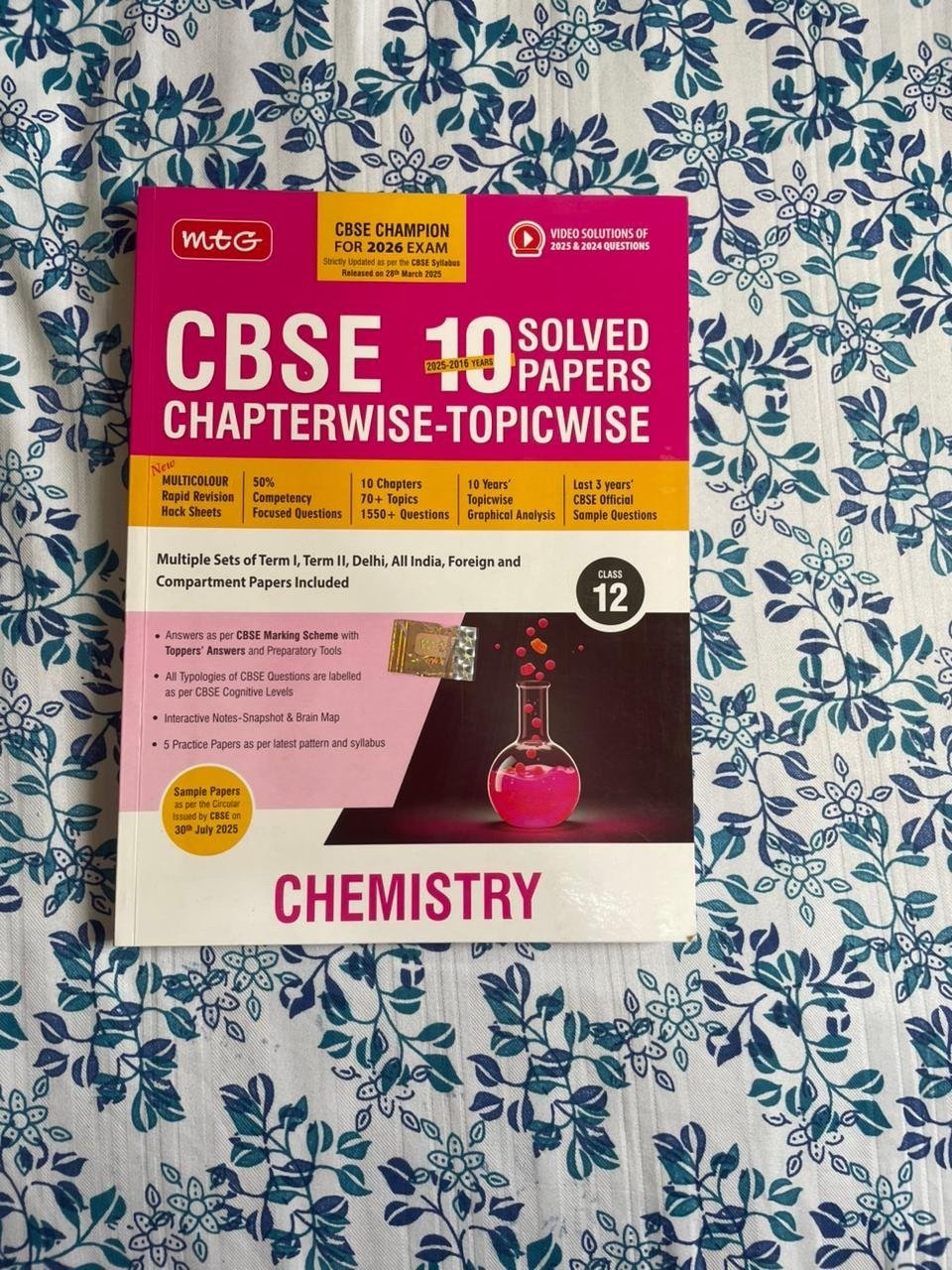 MTG chemistry CBSE Class 12 10 year solved paper - Second Hand - Bookaao
